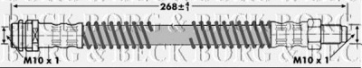 BORG & BECK bbh7093 -  Тормозной шланг